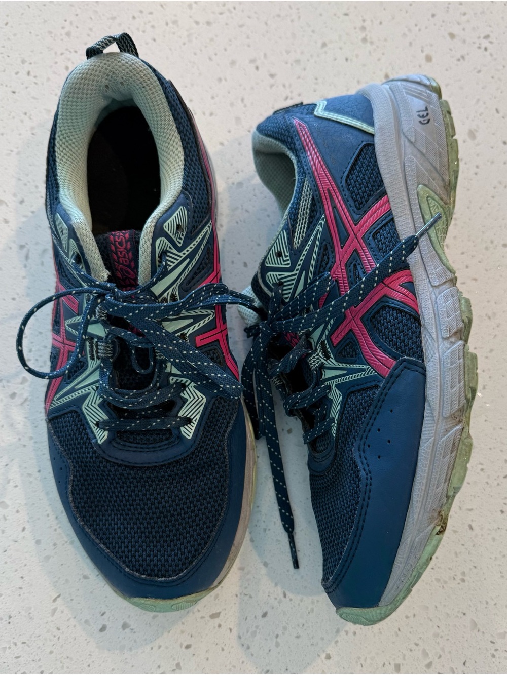 9 Women’s ASICS GEL-Venture 8 Low Blue Footwear Trail Running Shoes Sneakers